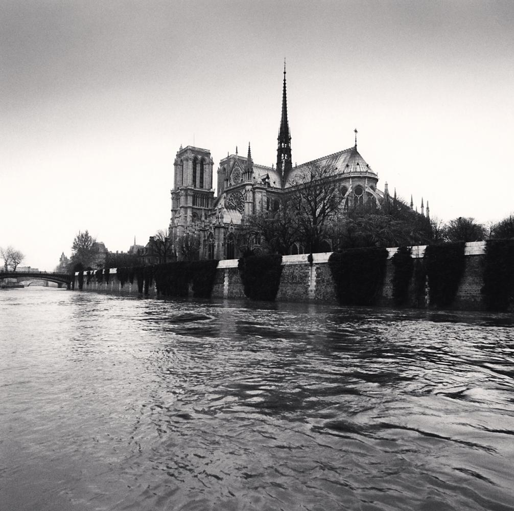 Michael Kenna Landscape Photograph - Notre Dame, Study 5, Paris, France