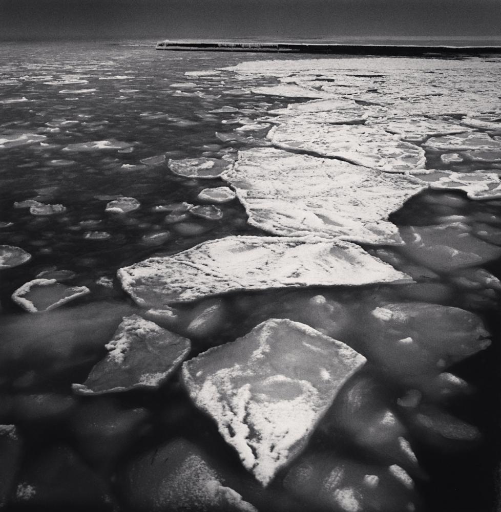 Michael Kenna Black and White Photograph - Orumnai Ice, Hokkaido, Japan