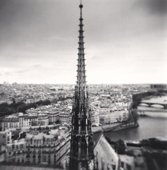 Guglia di Notre Dame, Parigi, Francia - Fotografia in bianco e nero, Architettura