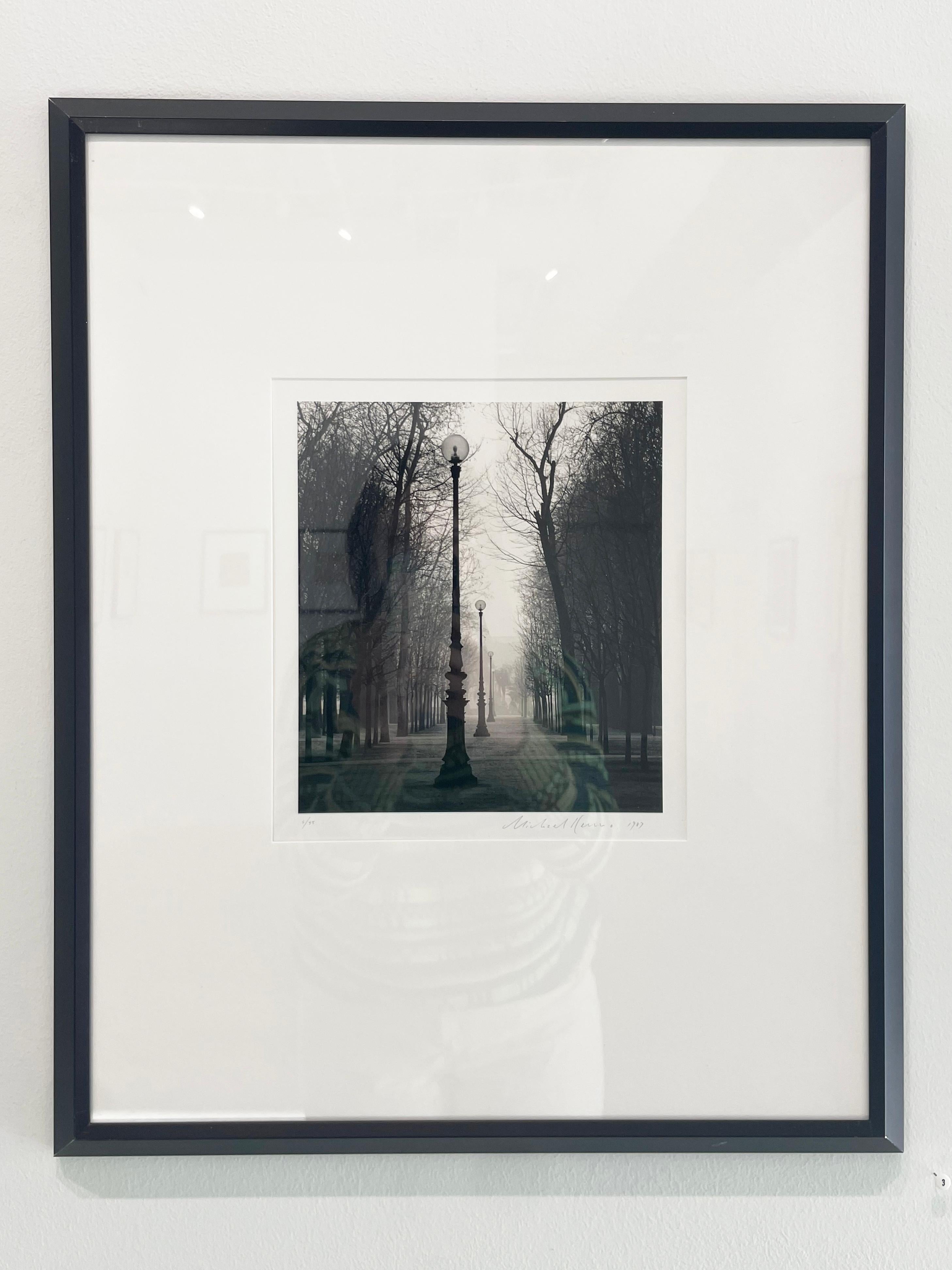 Edition of 45
Signed, titled, negative date, print date and numbered by Michael Kenna
Sepia toned gelatin silver print

Michael Kenna's black and white photographs are powerful and alluring. His imagery transports you to iconic and placid landscapes