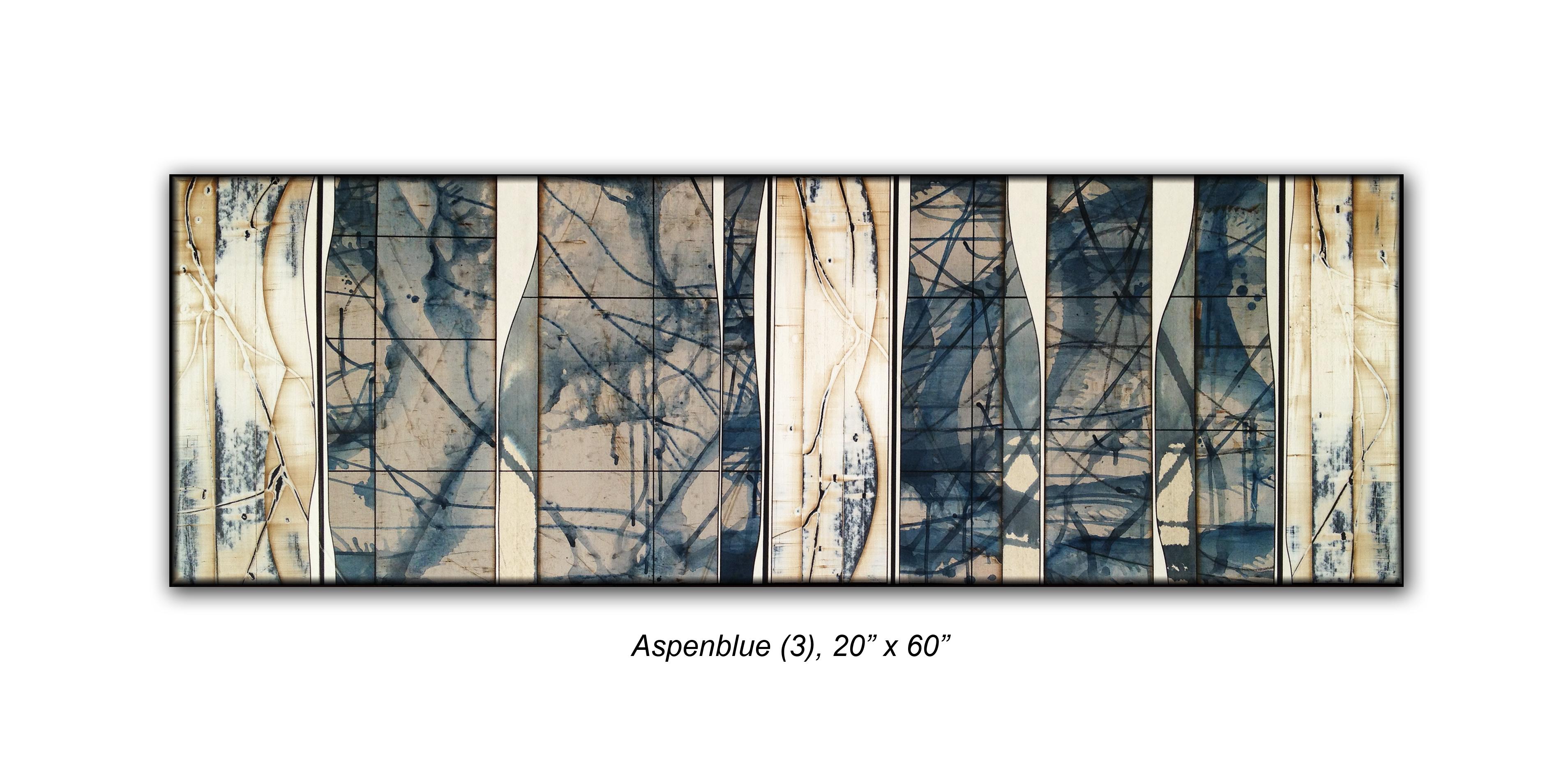 Michael Kessler Abstract Painting - Aspen Blue (3)