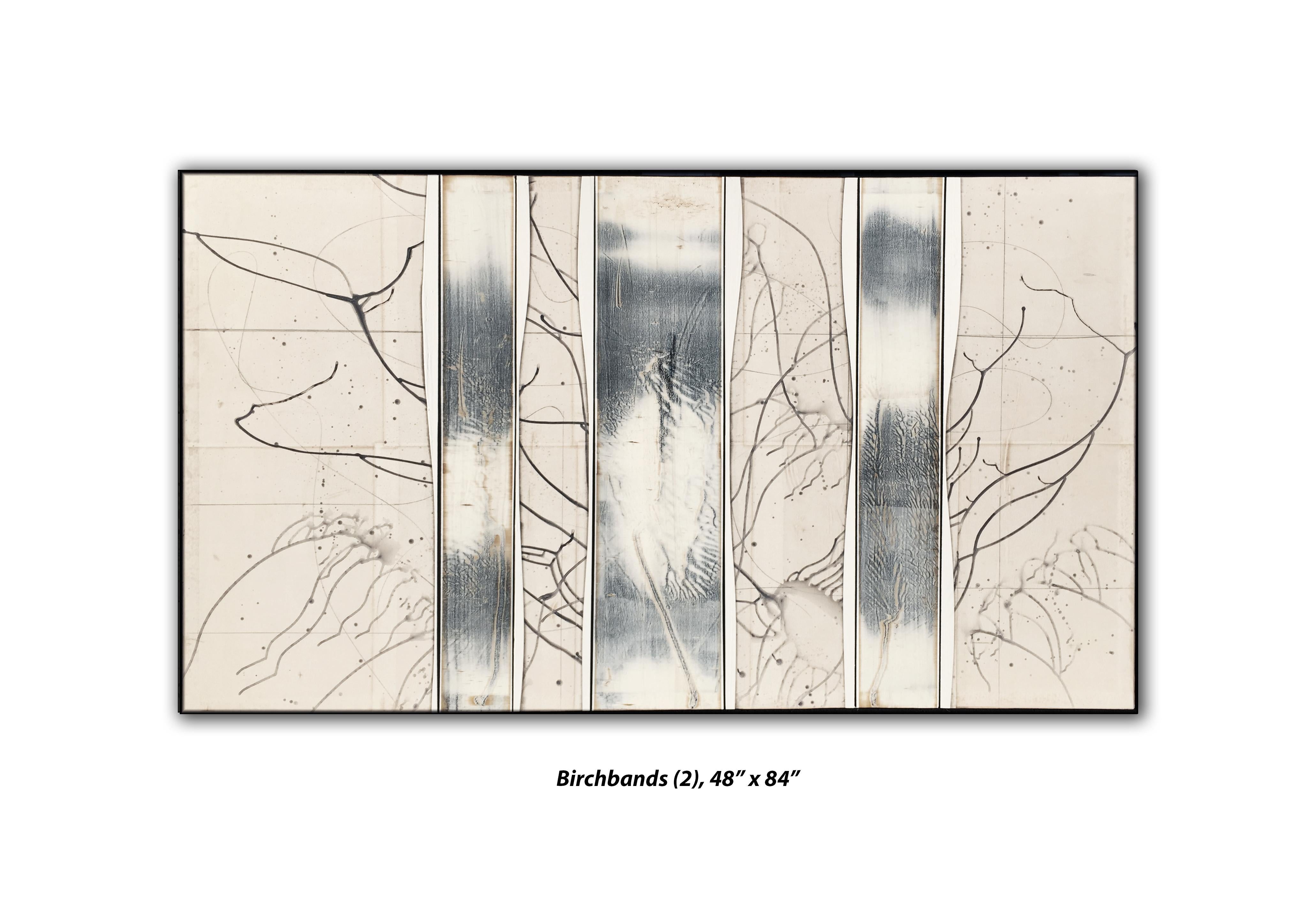 Michael Kessler Abstract Painting - Birchbands 2