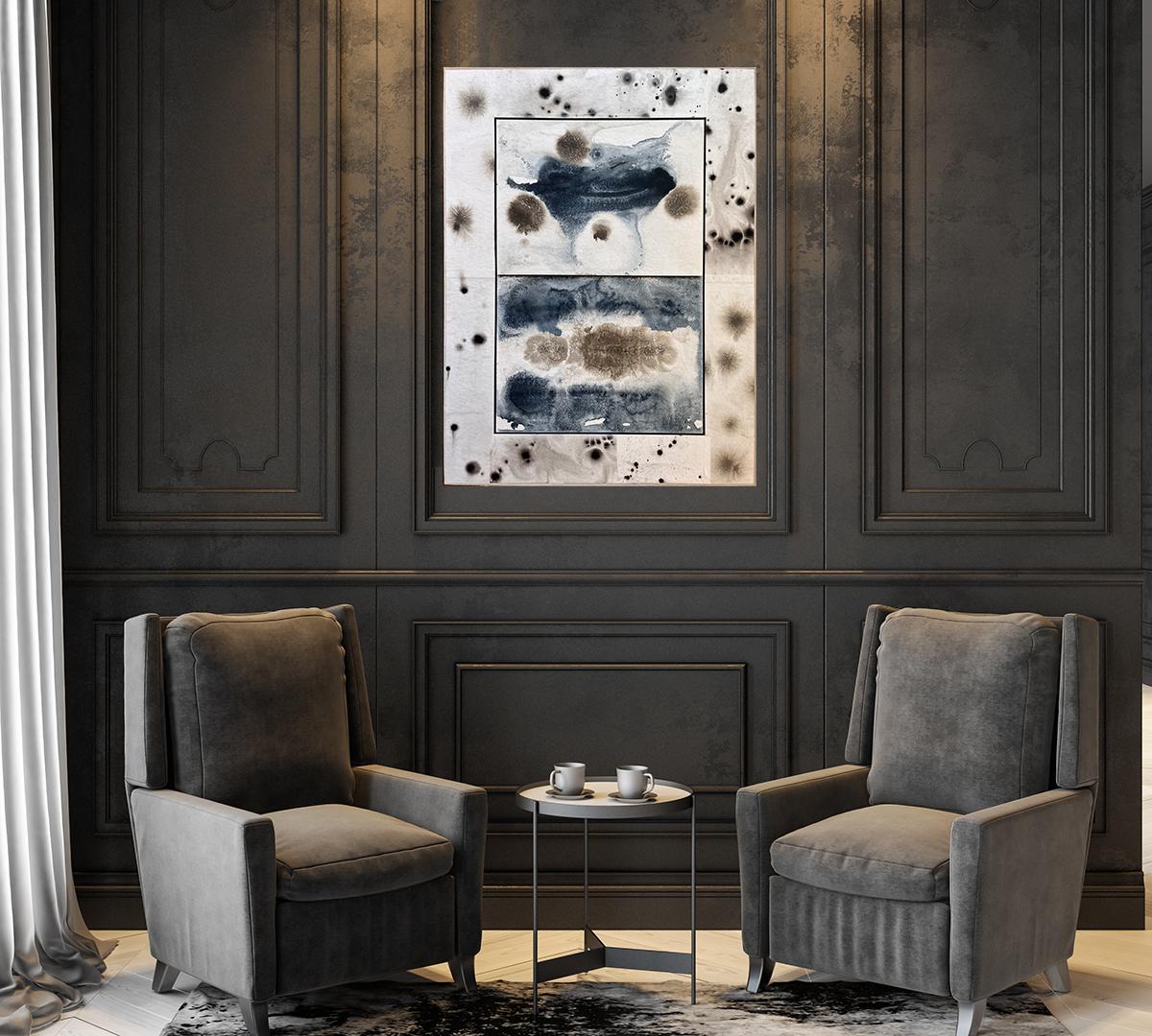 CELESTERRIALE 4 - Painting Astratto di Michael Kessler