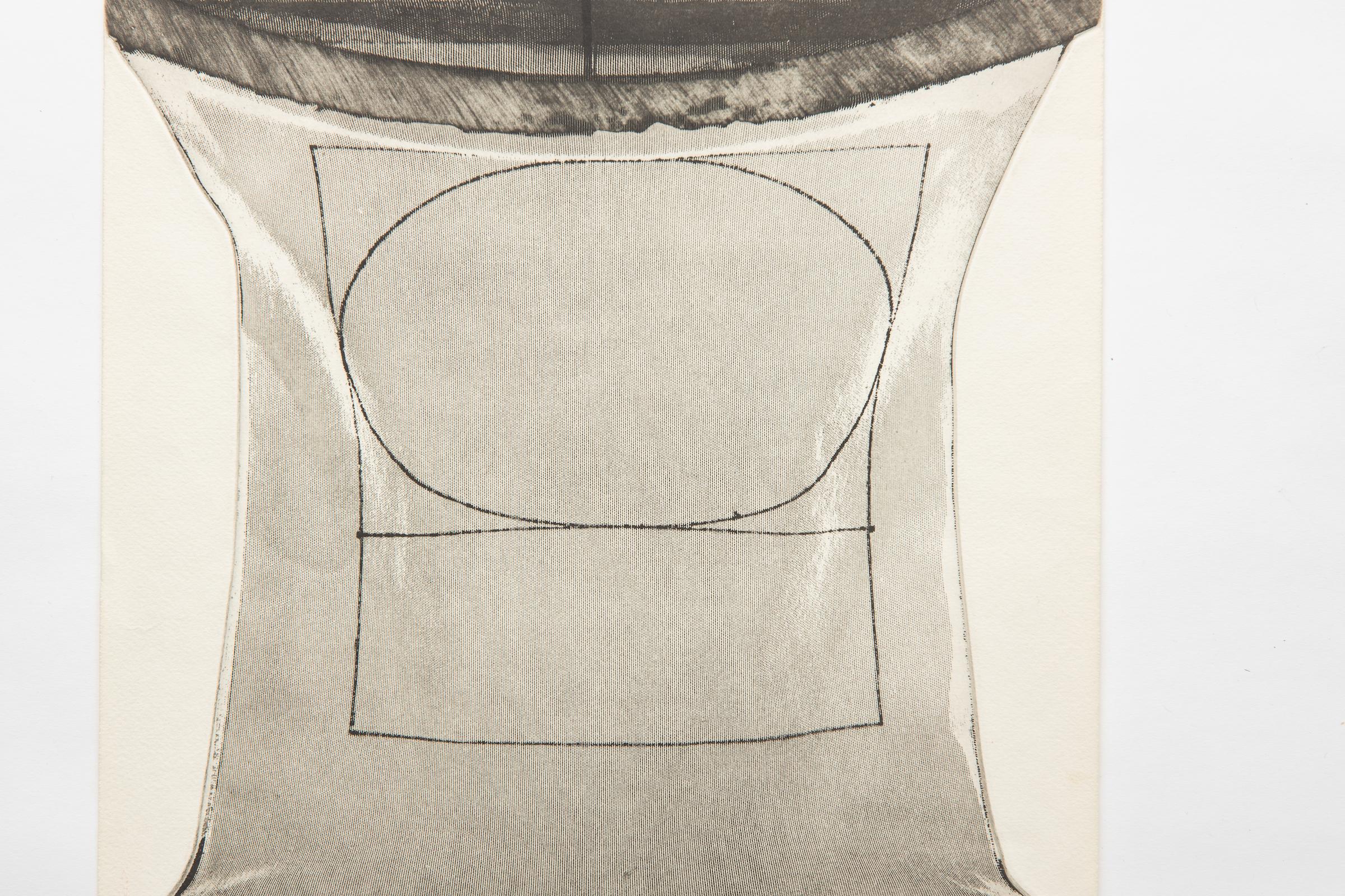 English Michael Kidner Untitled Optical Art Etching From The Elastic Membrane 1979 For Sale