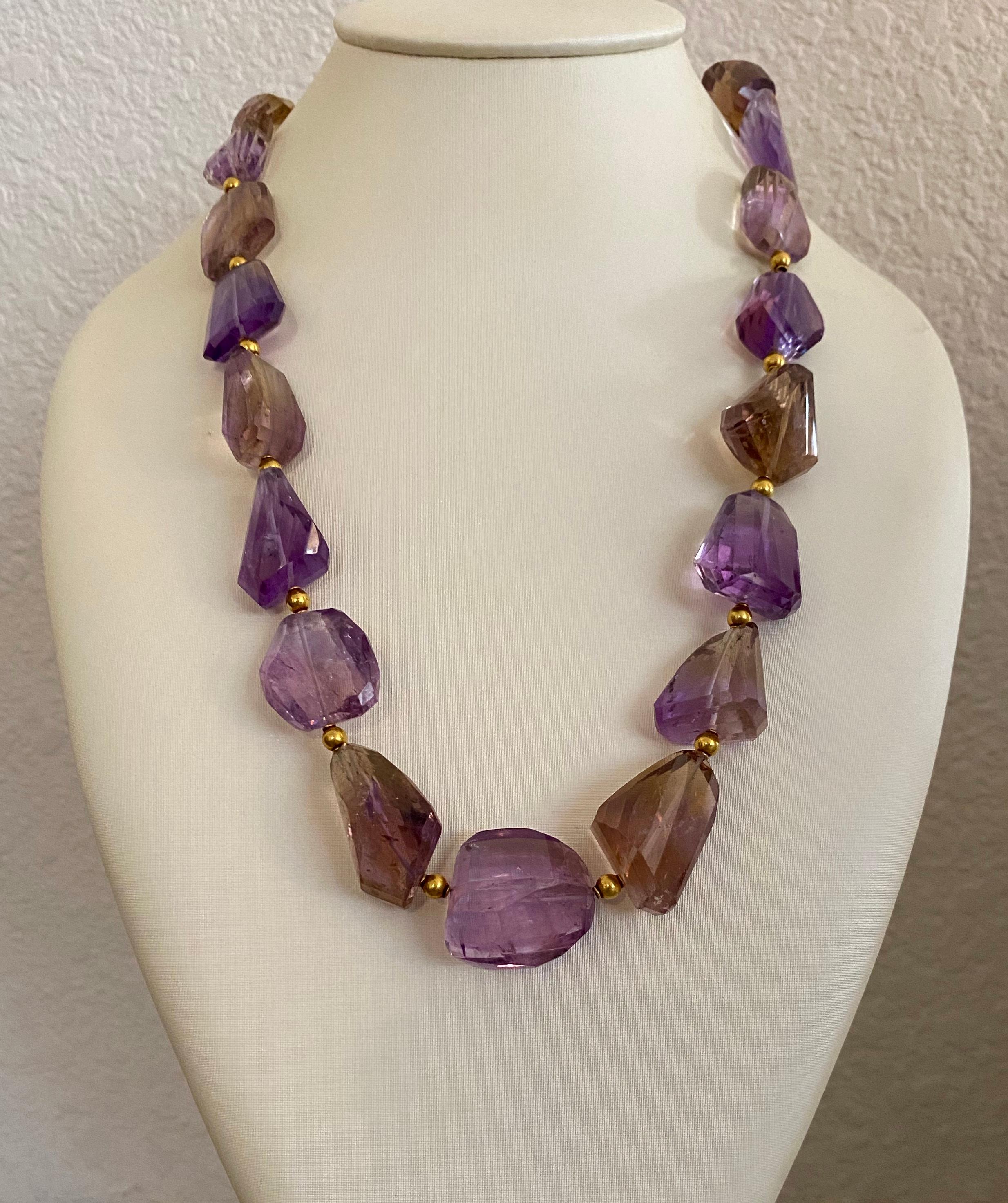 faceted ametrine