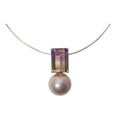 Michael Kneebone Ametrine Kasumi Lavender Pearl Pendant