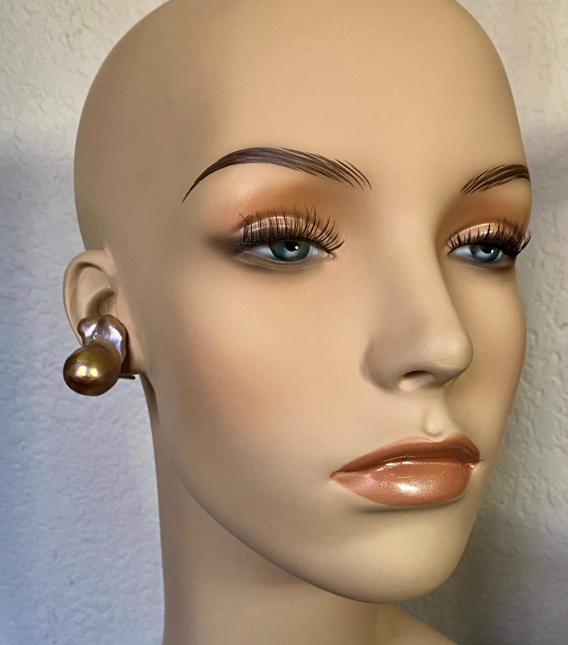 Women's Michael Kneebone Baroque Pearl Aqueous Earrings