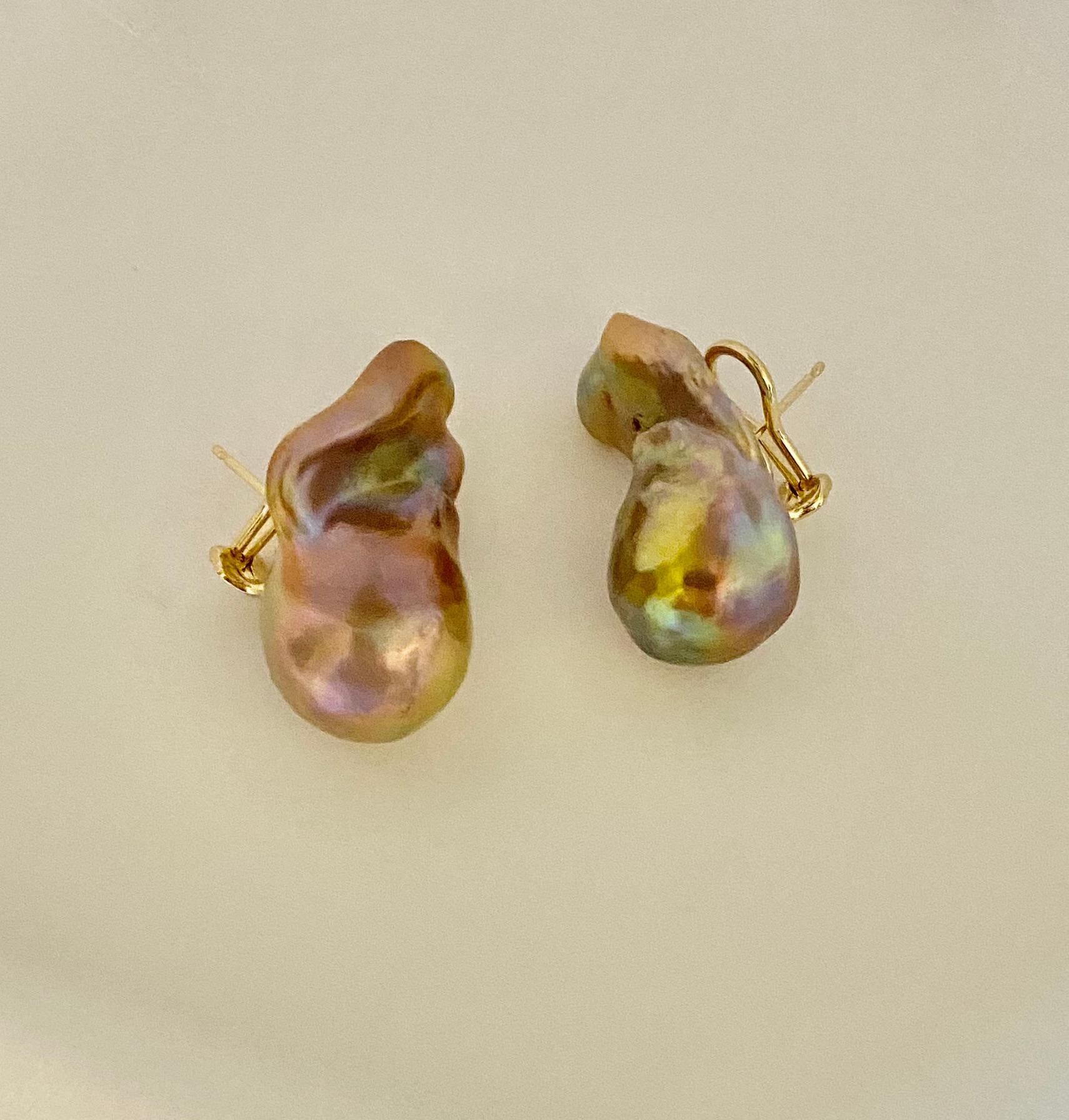 Michael Kneebone Baroque Pearl Aqueous Earrings 1