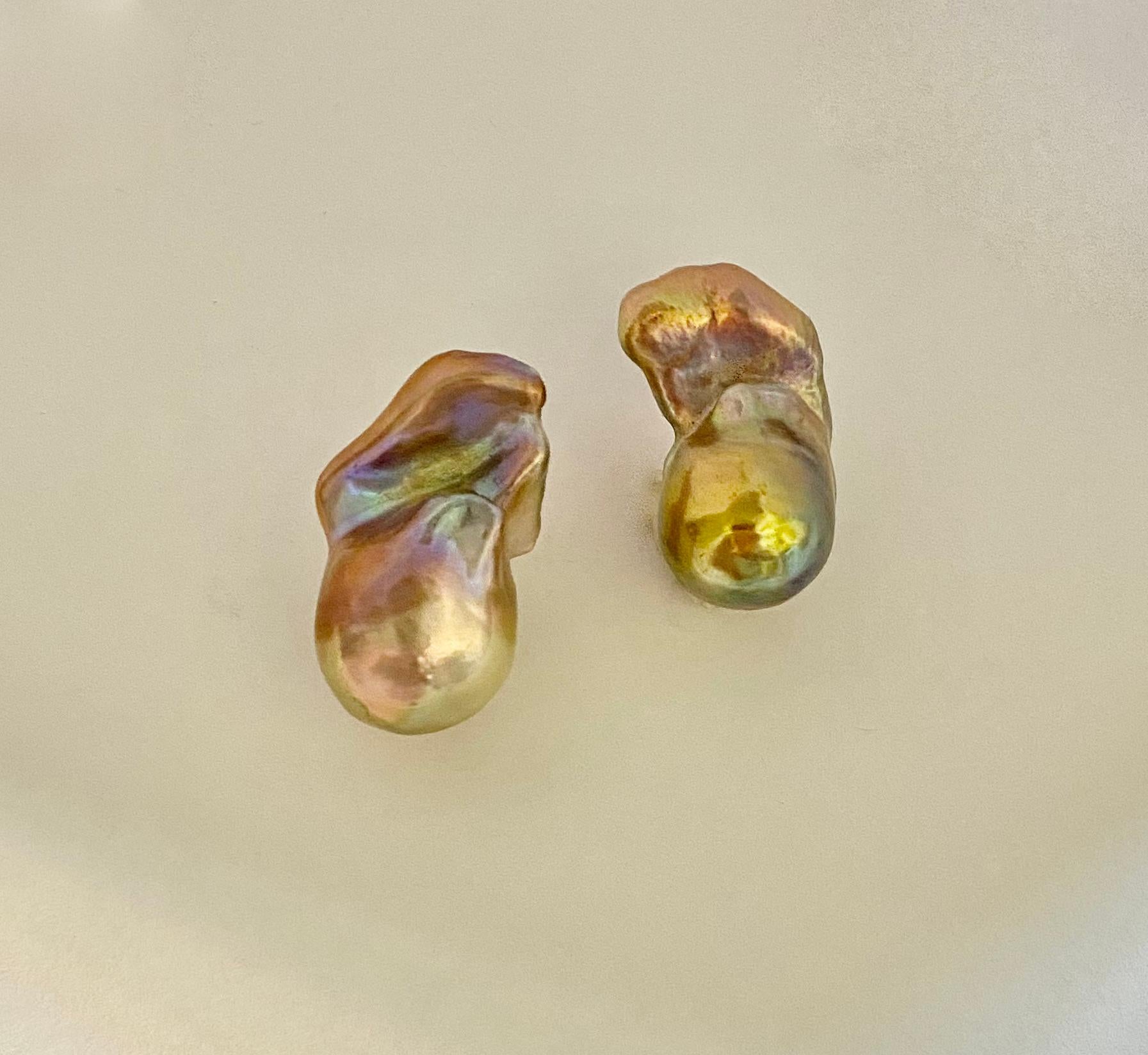 Michael Kneebone Baroque Pearl Aqueous Earrings
