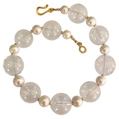 Michael Kneebone Baroque Pearl Blown Glass Effervescent Necklace