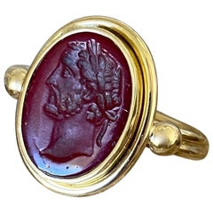 Michael Kneebone Carnelian Intaglio Archaic Style Ring