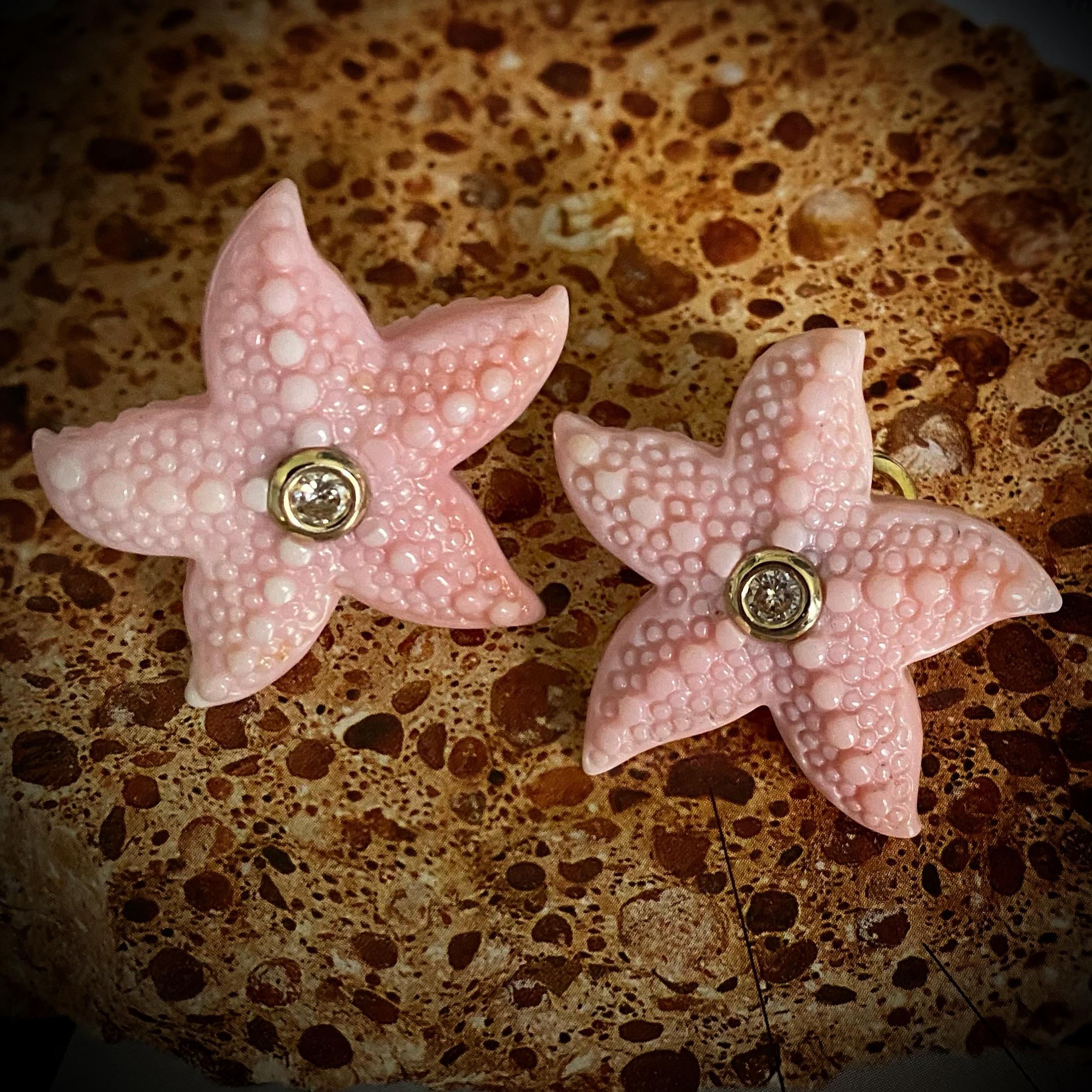 aquamarine starfish earrings scene
