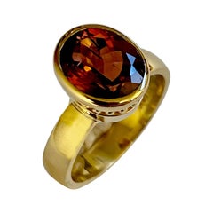 Michael Kneebone Dravite Tourmaline 18k Yellow Gold Leah Ring