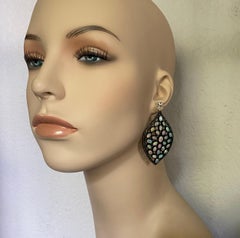 Michael Kneebone Ethiopian Opal Diamond Mughal Style Dangle Earrings