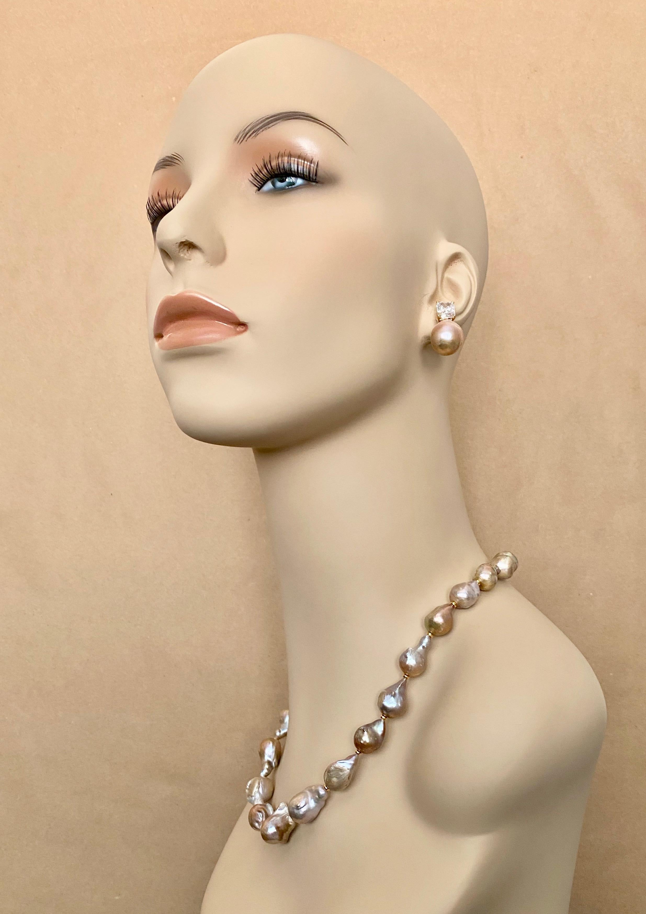 aonejewelries.com baroque pearl necklace