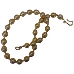 Michael Kneebone Golden Indonesian Baroque Pearl Necklace
