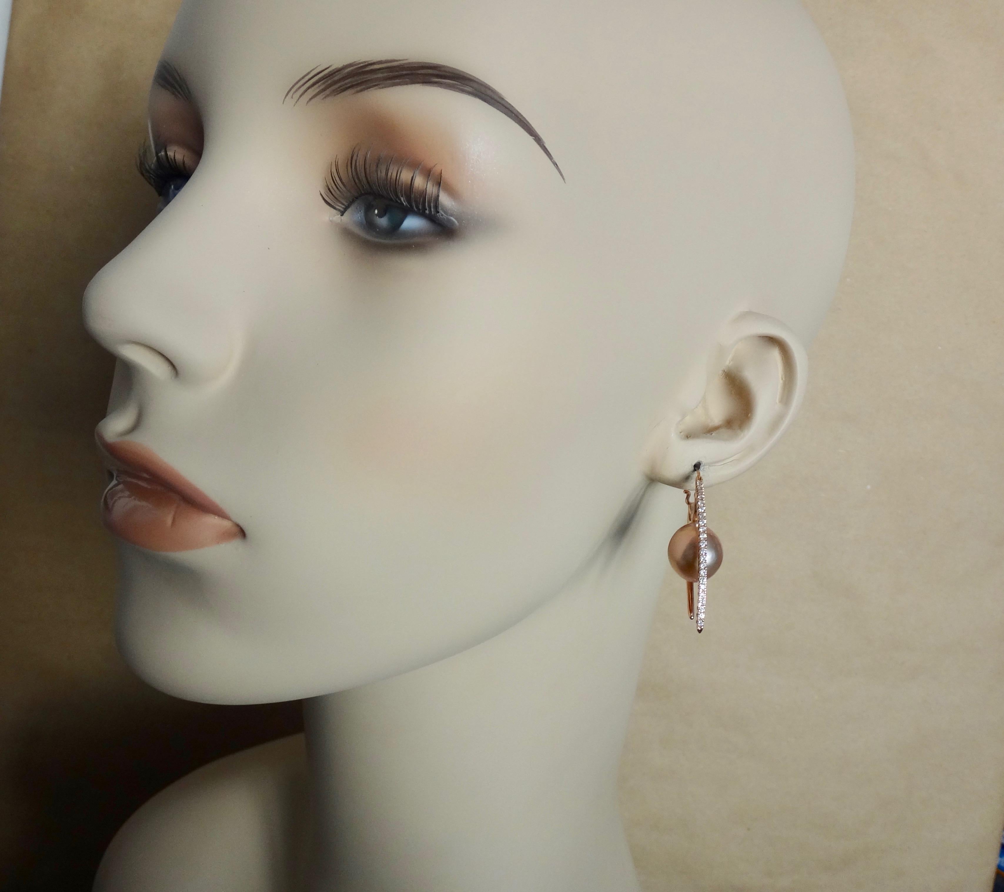 Rose Cut Michael Kneebone Kasumi Pearl Diamond Rose Gold 