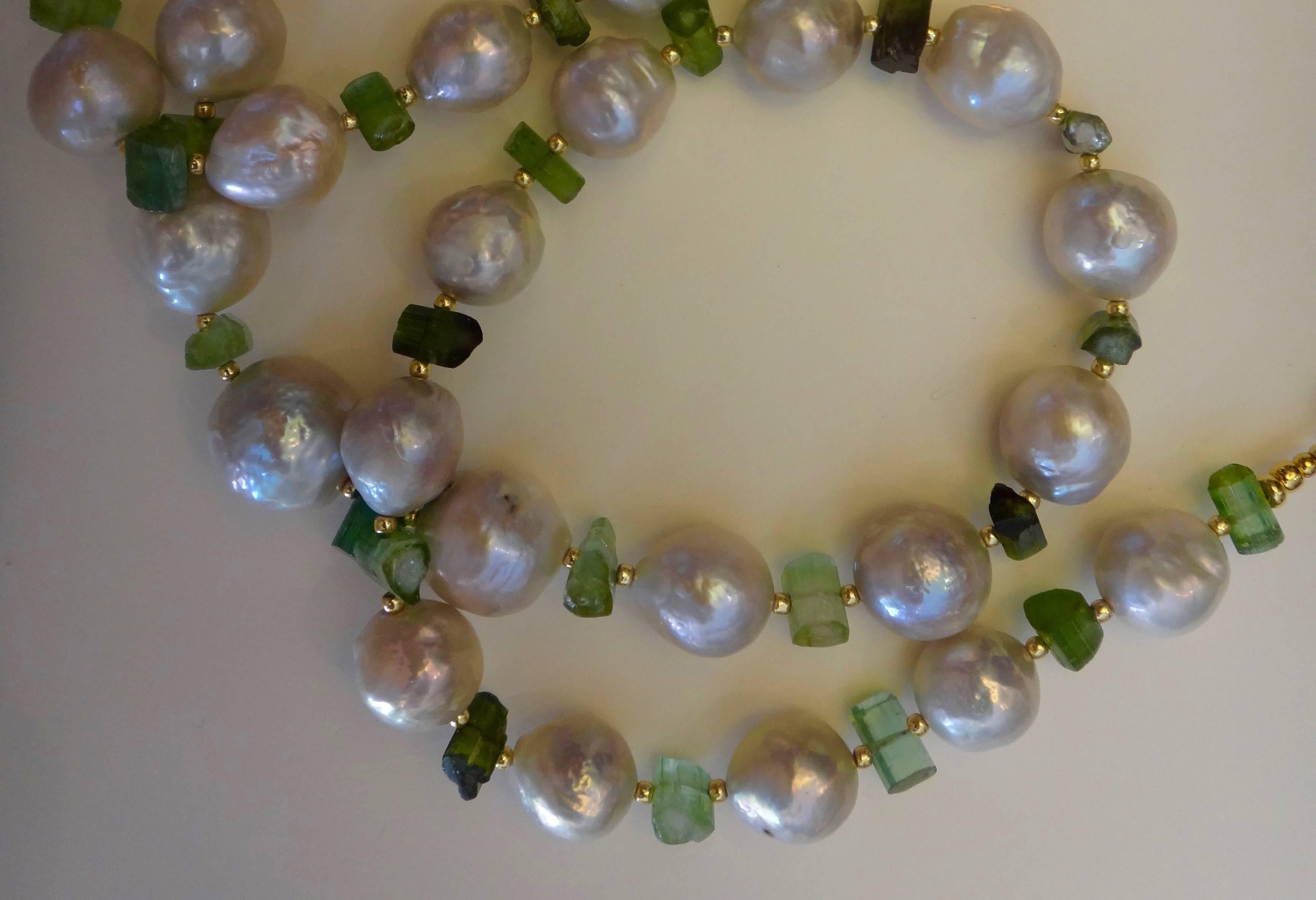 raw pearl necklace