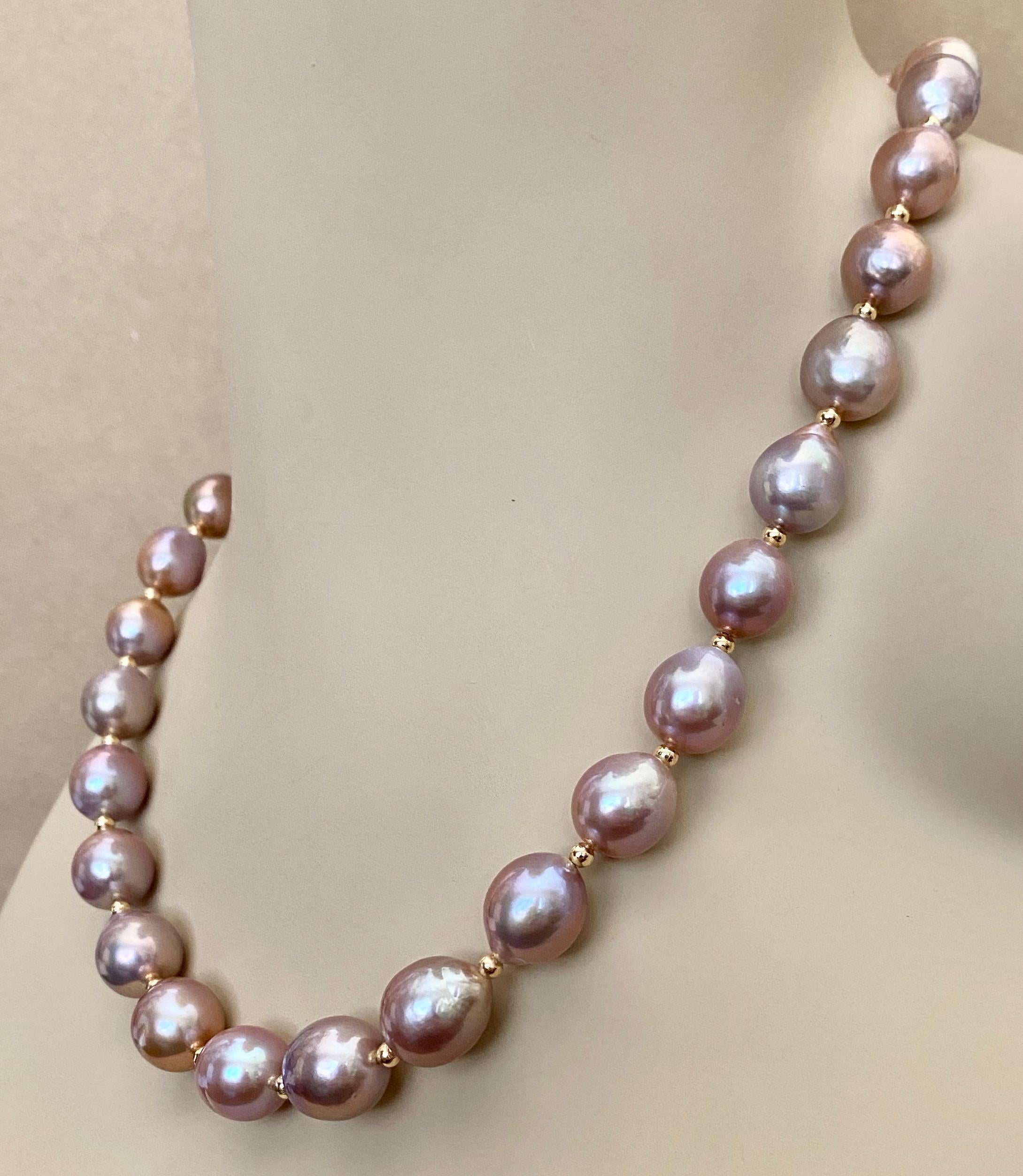 Women's Michael Kneebone Lavender Baroque Pearl Necklace