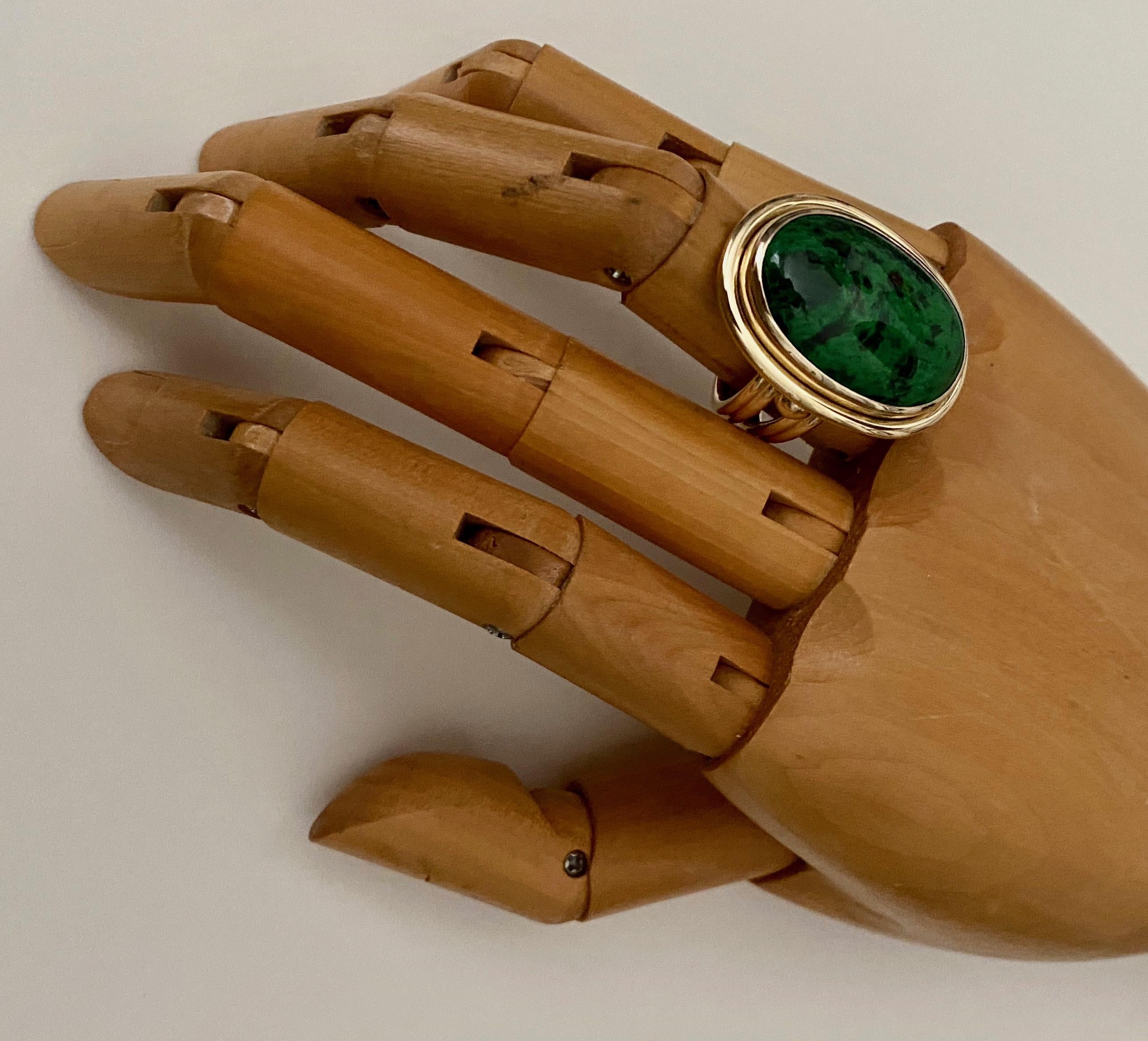 Michael Kneebone Maw Sit Sit Jade Archaic Style Ring 1