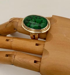 Michael Kneebone Maw Sit Sit Jade Archaic Style Ring
