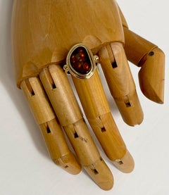 Michael Kneebone Mexican Fire Agate Archaic Style Ring