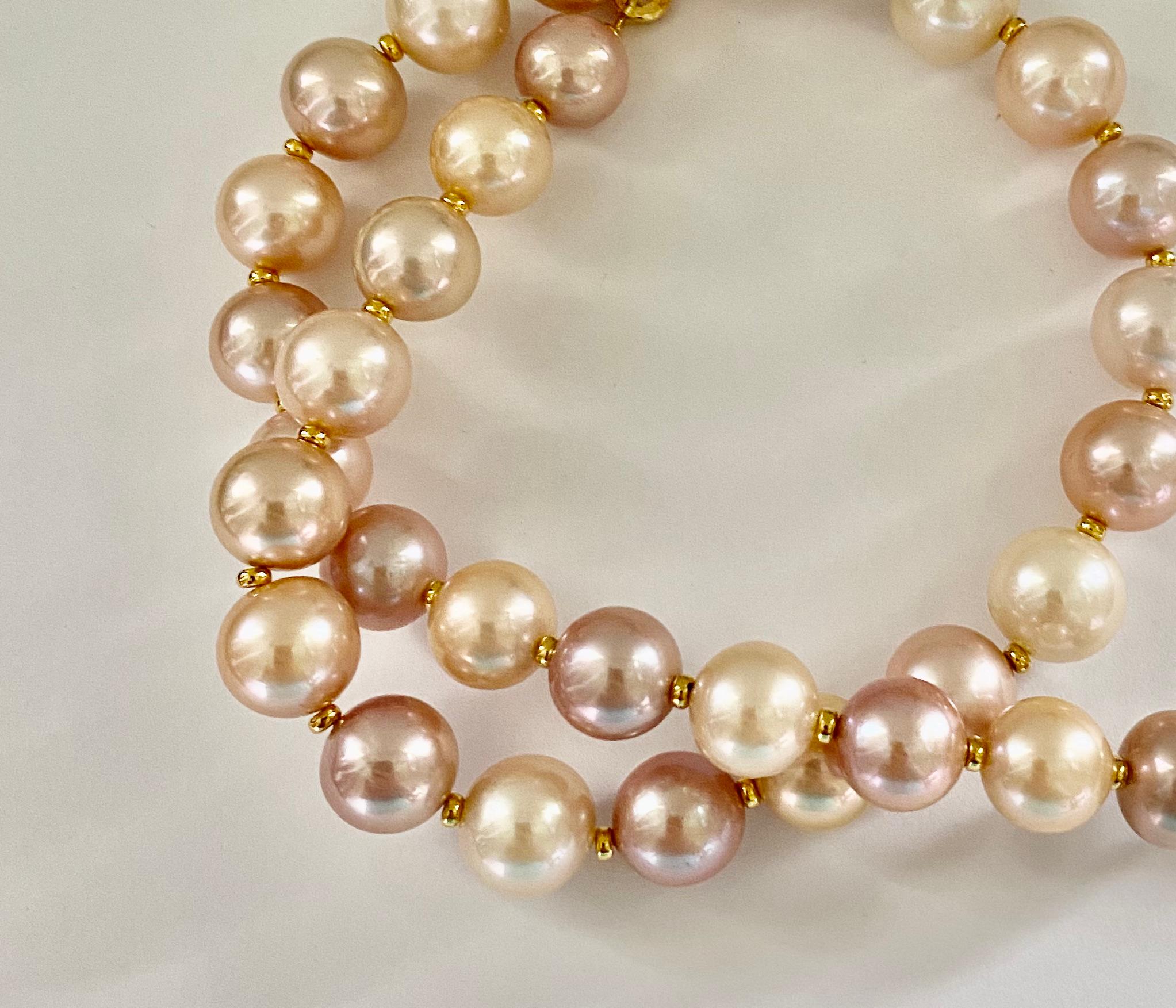 Women's Michael Kneebone Multicolored Freshwater Pearl Necklace For Sale