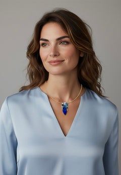 Michael Kneebone Opal Topaz Aquamarine Sapphire Diamond Confetti Pendant