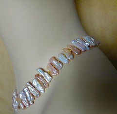 Michael Kneebone Pink Freshwater Stick Pearl Necklace