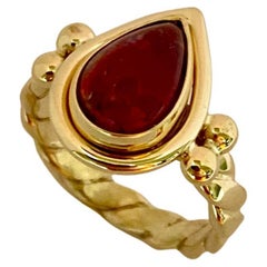 Michael Kneebone Pink Tourmaline Archaic Style Ring