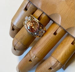 Michael Kneebone Bague cocktail en topaze précieuse et diamant