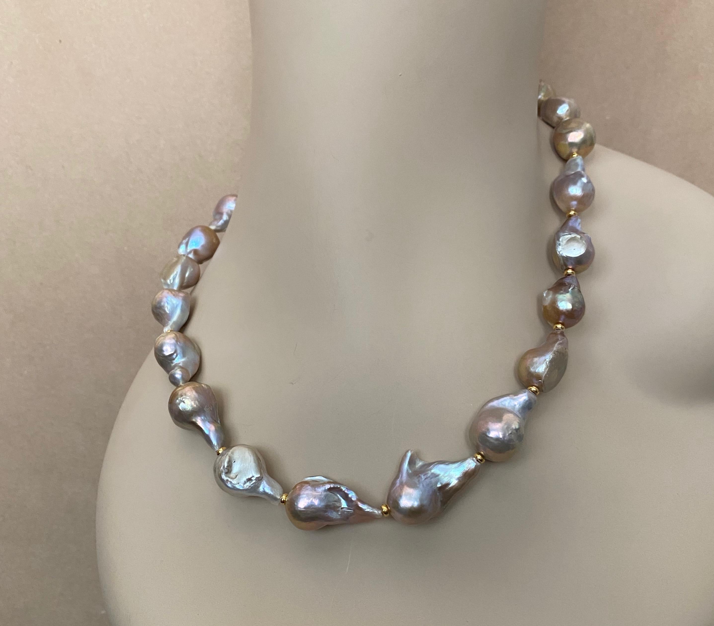 Michael Kneebone Sapphire Flame Ball Pearl Necklace Earring Suite 4