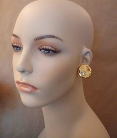 Michael Kneebone Silver Sapphire Lily Pad Earrings