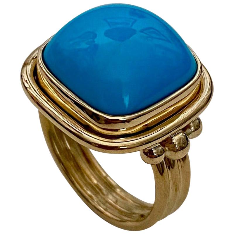 Michael Kneebone Sleeping Beauty Turquoise Archaic Style Ring