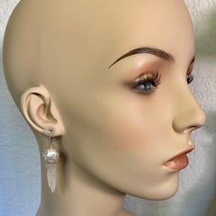 Michael Kneebone South Seas Pearl Diamond Jellyfish Dangle Earrings