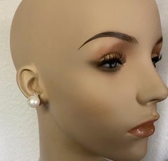 Michael Kneebone South Seas Pearl Diamond Stud Drop Earrings