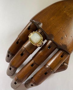 Michael Kneebone Sugarloaf Moonstone Diamond Archaic Style Ring