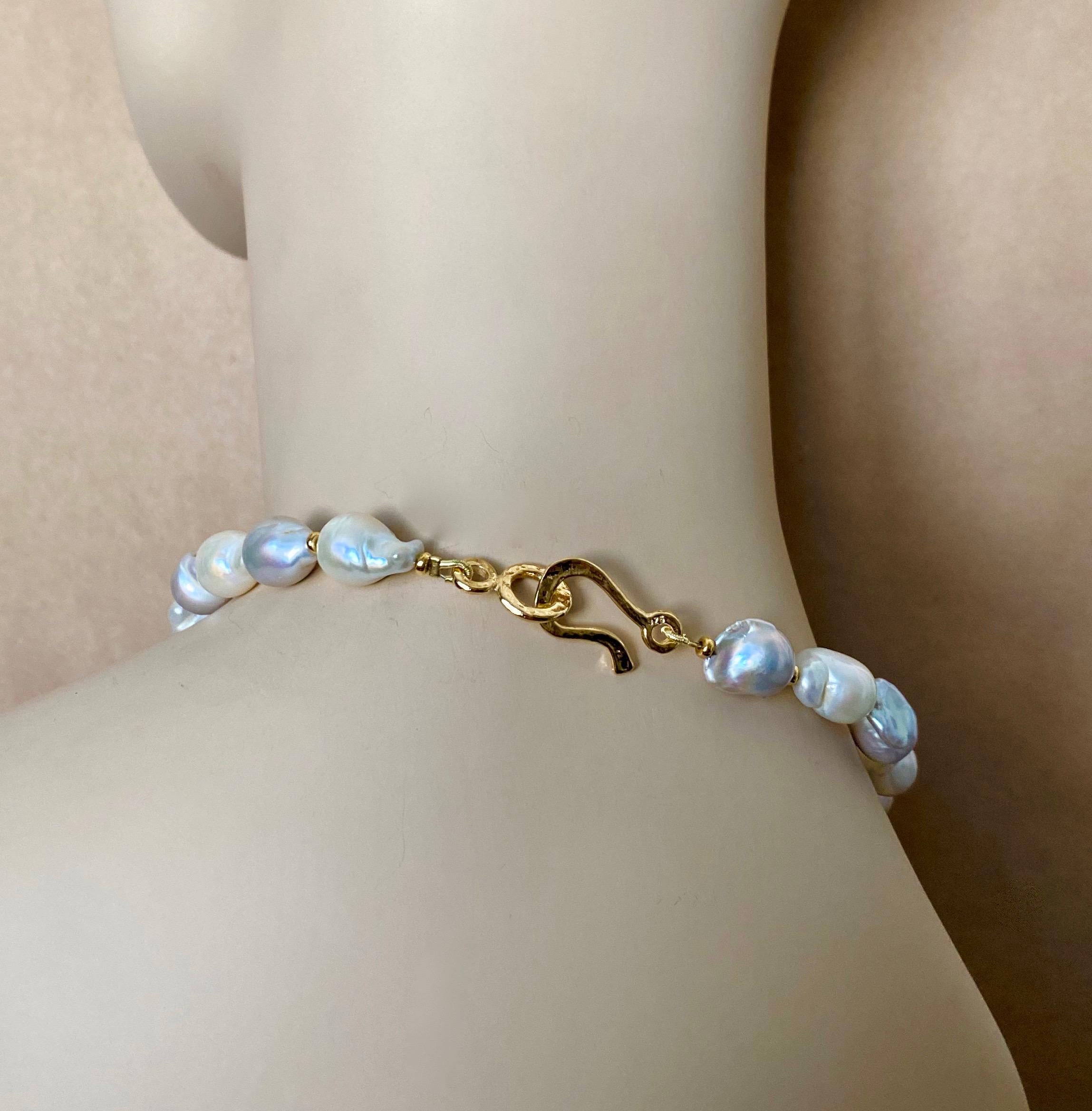 Women's Michael Kneebone Tourmaline Aquamarine Tahitian Pearl Confetti Necklace For Sale