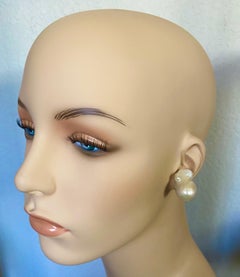 Michael Kneebone White Baroque Pearl Stud Earrings