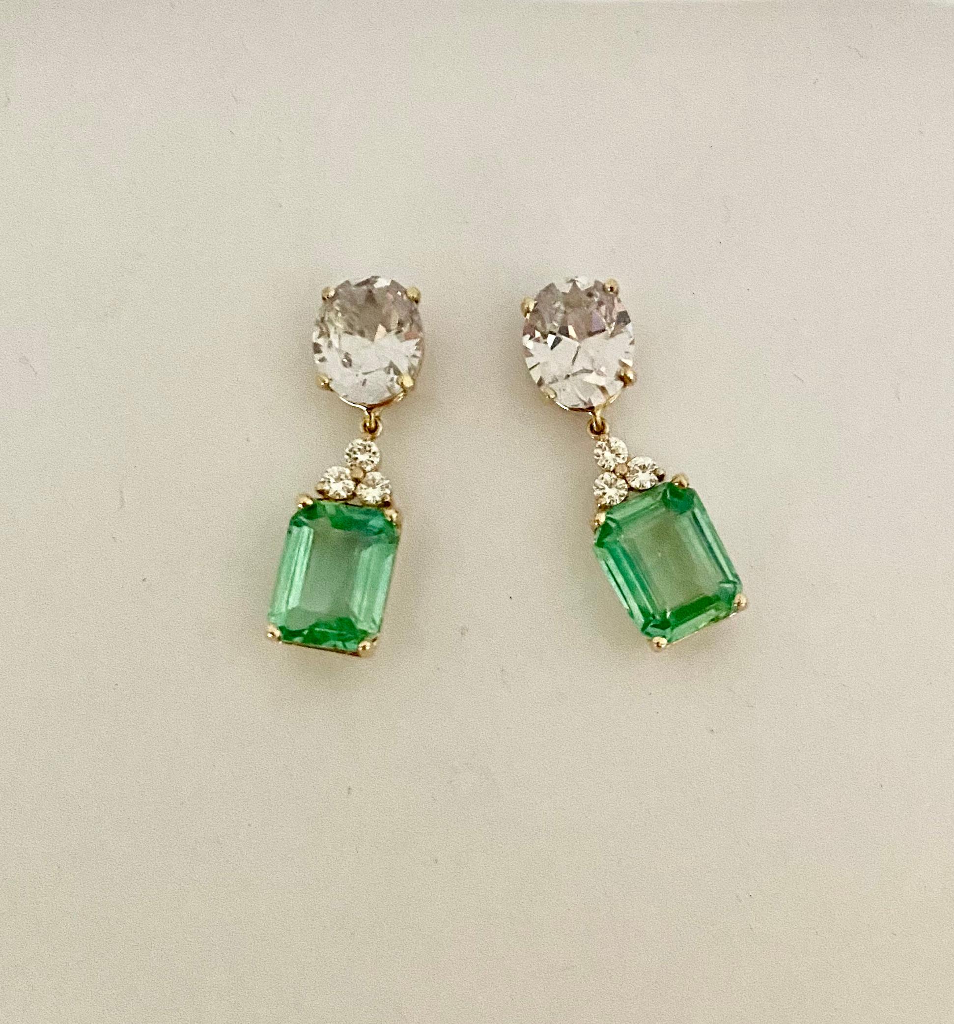green beryl earrings