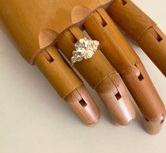 Michael Kneebone White Sapphire Moissanite Cluster Ring