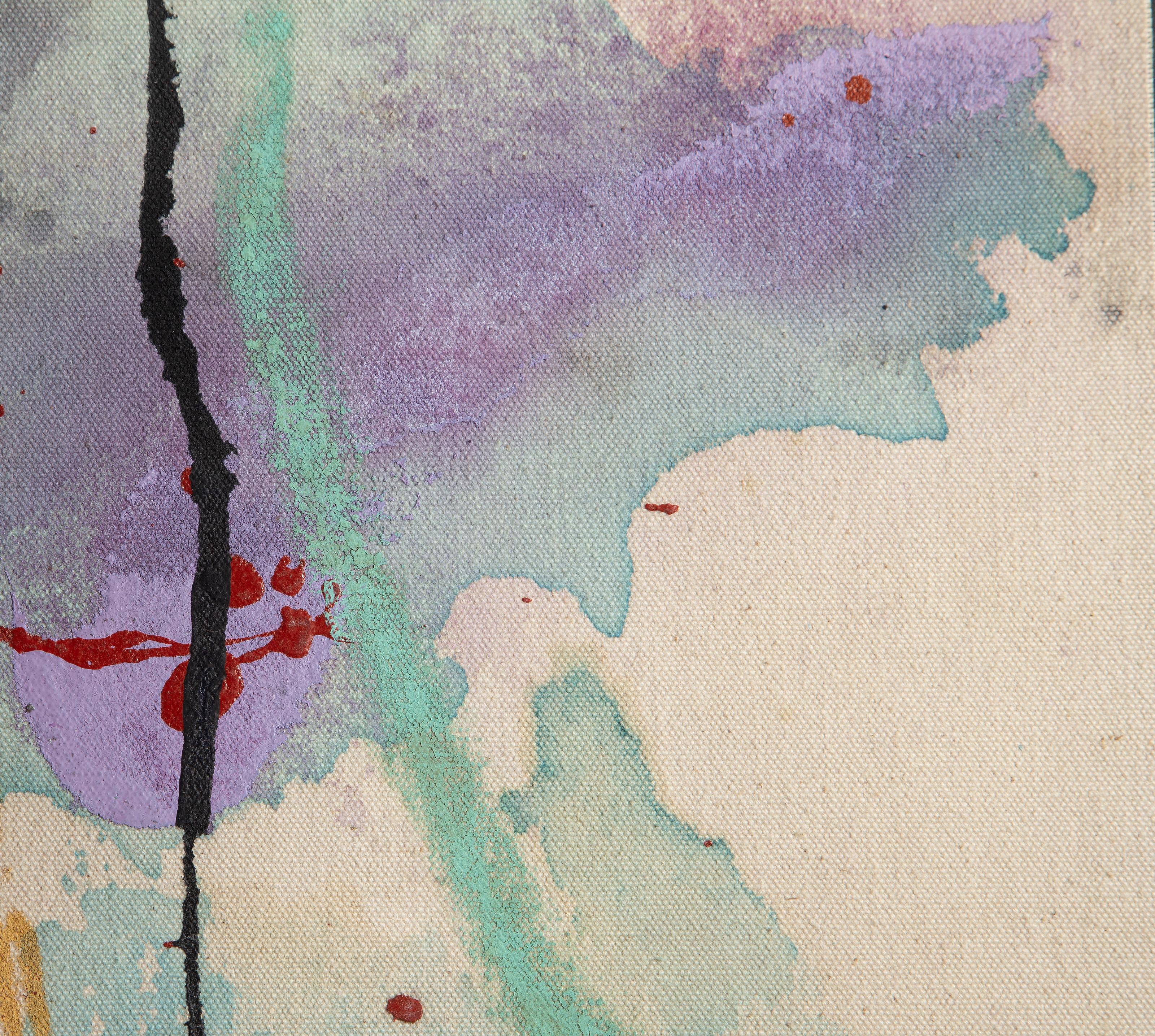 Abstract Composition, Abstract Expressionist Acrylic on Canvas by Michael Knigin For Sale 1