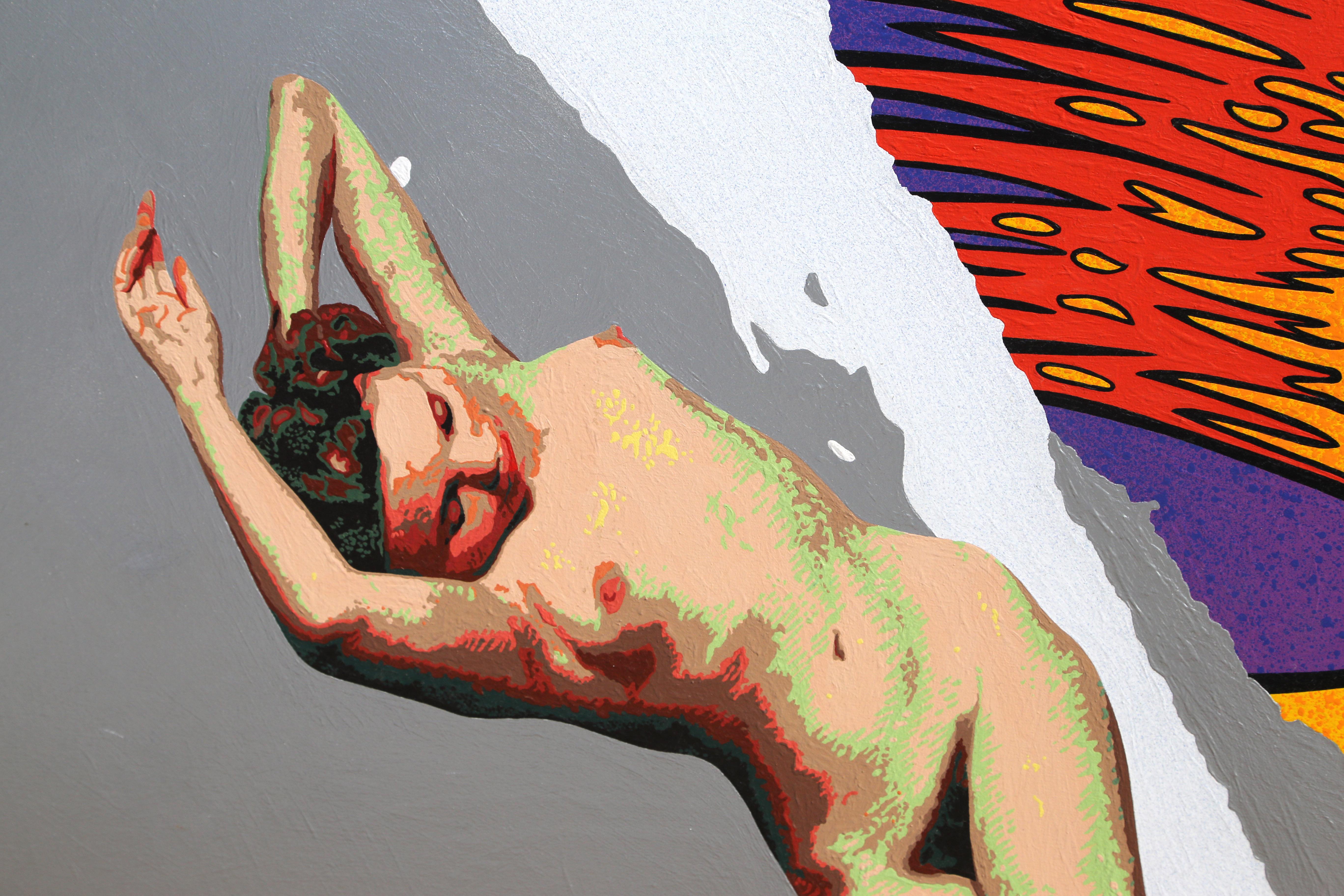 Bare Essence, pittura acrilica pop art di Michael Knigin in vendita 2