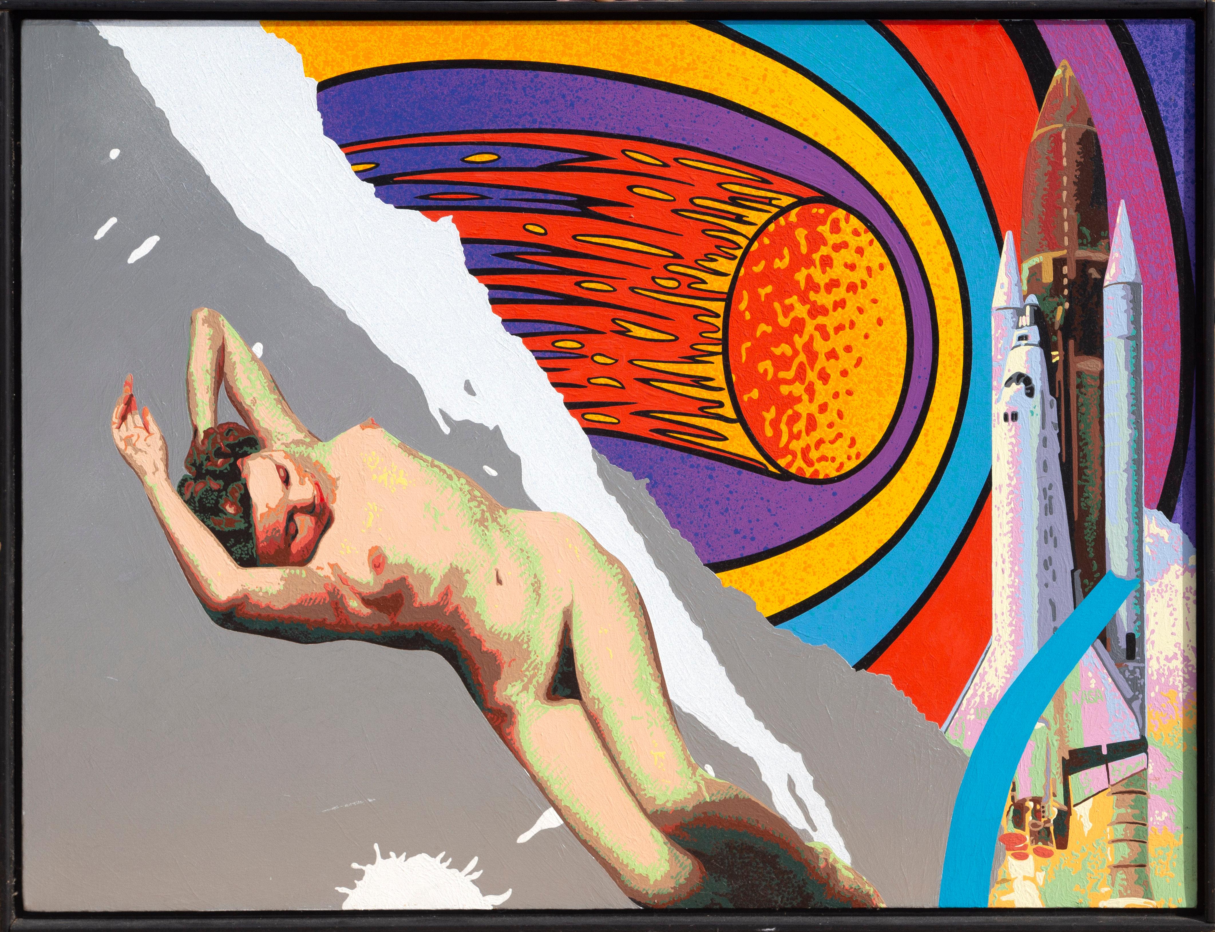 Bare Essence, pittura acrilica pop art di Michael Knigin