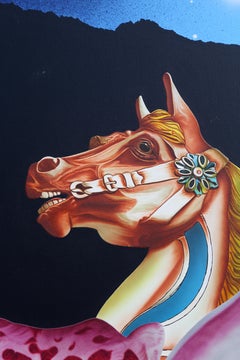 Guilded Native, Pop Art Acrylic Painting by Michael Knigin