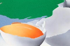 Nothing Ventured, Pop-Art-Acryl und Emaille-Gemälde von Michael Knigin