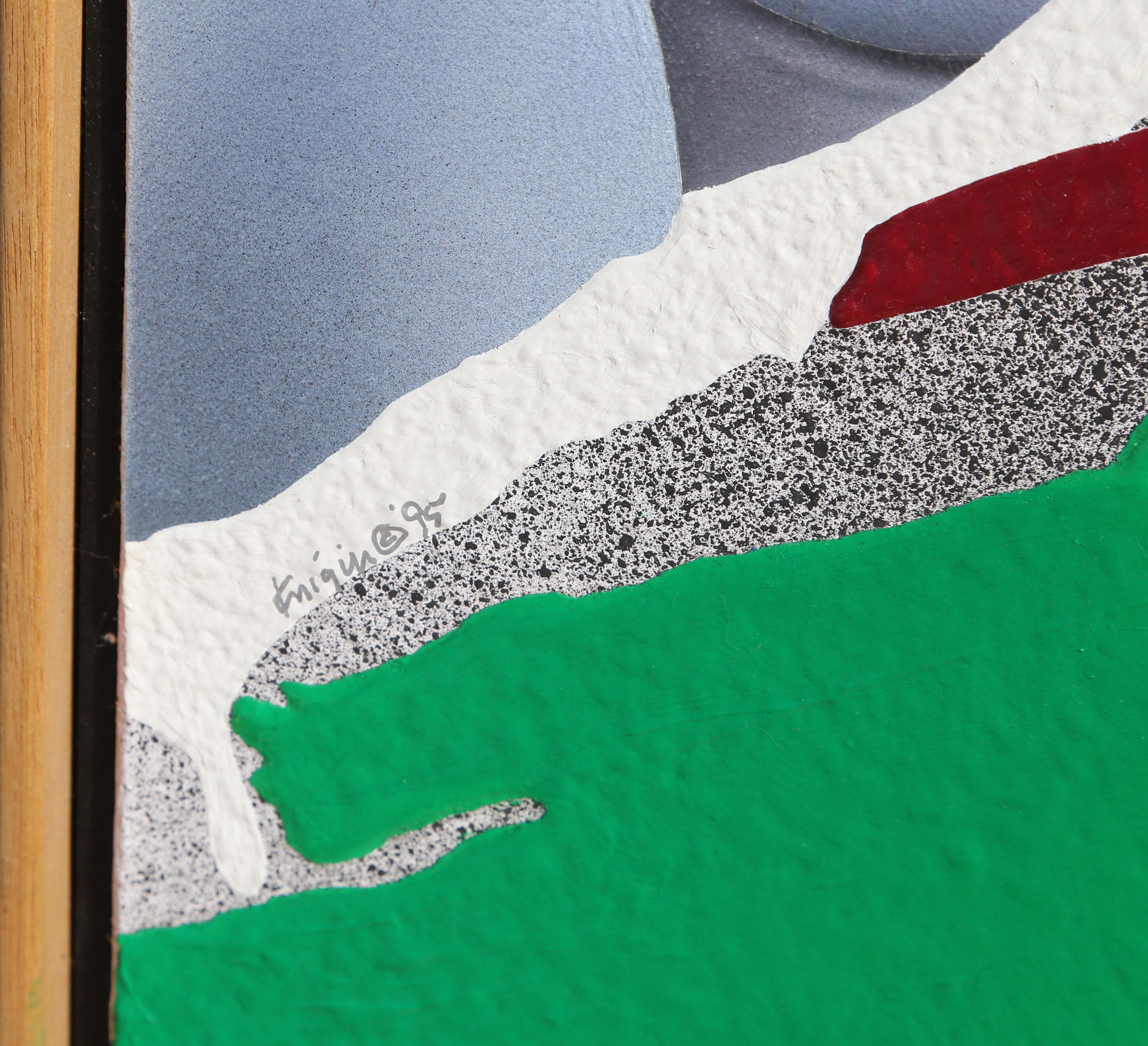 Nothing Ventured, pittura acrilica pop art di Michael Knigin in vendita 3
