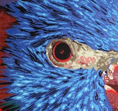 Parrot, Original Pop Art Acrylic Painting by Michael Knigin