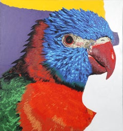 Parrot, Original Acrylic Painting by Michael Knigin