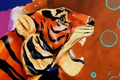 Sign of Power, Pop Art Acrylic Painting by Michael Knigin